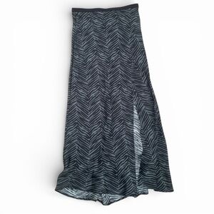 Anine Bing - Dolly Silk Skirt in Willow Green Zebra Size Small